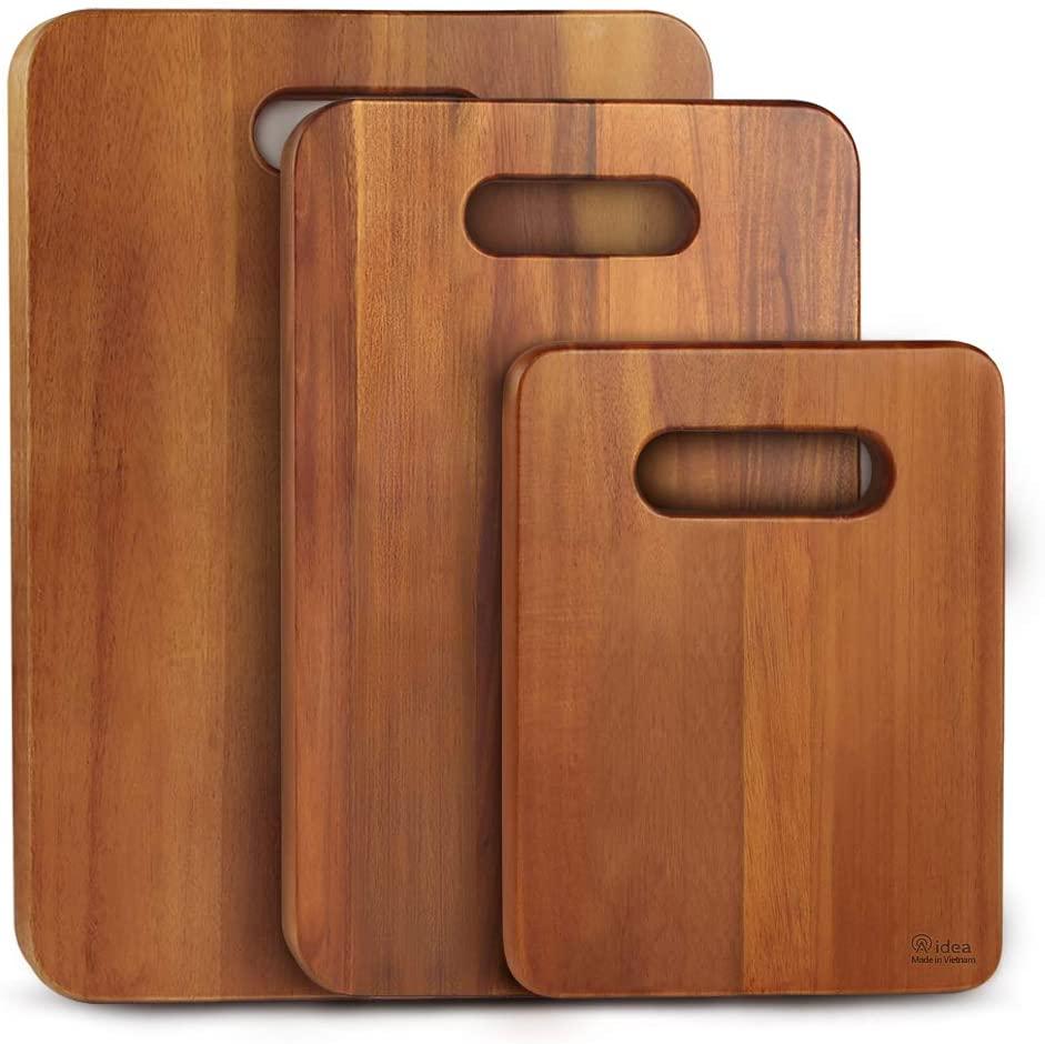 Acacia Wood Cutting Board Set